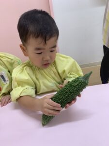 野菜スタンプで遊んだよ！